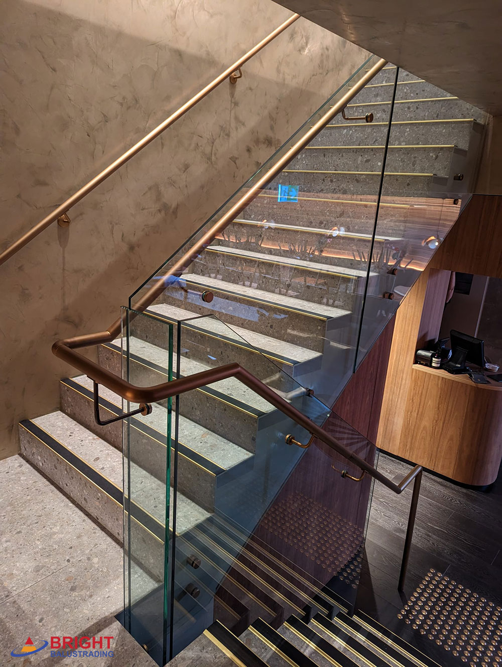 Stair glass balustrading